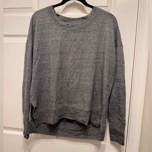 Athleta Heathered Gray Crewneck Top